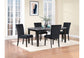 D8685 Dining Table And Four D8685 Dining Chairs - Black