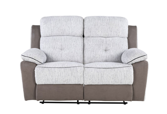 U5050 - Reclining Loveseat - Dark Gray / Light Gray