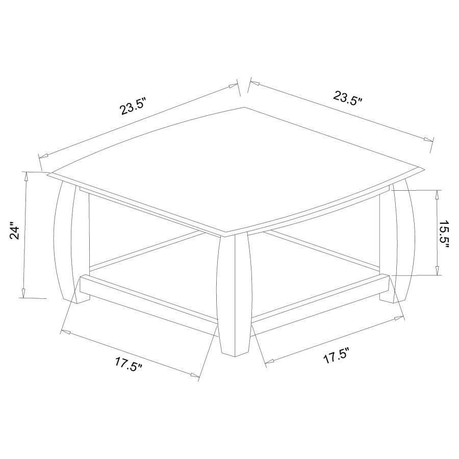 Dixon - 3 Piece Coffee Table Set - Espresso