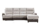 U3822 - Sectional With Pullout And USB - Beige / Brown