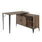 Zakwani - Writing Desk - Rustic Oak & Black Finish - 31"