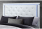 Alina - Full Bed With LED - White