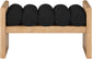 Waverly - Bench - Black - Fabric