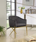 Xavier - Dining Chair with Gold Legs