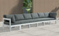 Nizuc - Outdoor Patio Modular Sofa With Frame - Grey