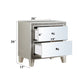 Sliverfluff - Nightstand - Mirrored & Champagne Finish