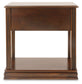 Breegin - Brown - Chair Side End Table - Removable Tray