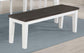 Kingman - Wood Dining Bench - Distressed White