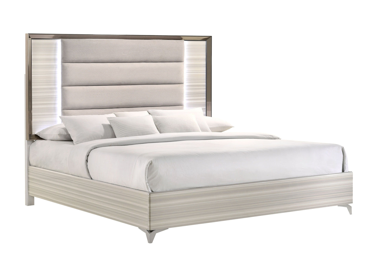 Zambrano - 5 Piece King Bedroom Set - White