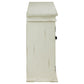 Kiara - 4-Door Wood Lattice Storage Accent Cabinet