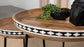 Ollie - 2 Piece Round Nesting Table - Natural And Black