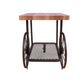 Francie - End Table - Oak & Antique Gray