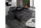 U1830 - Sofa Bed With USB And Dining Table - Blanche Charcoal / Black