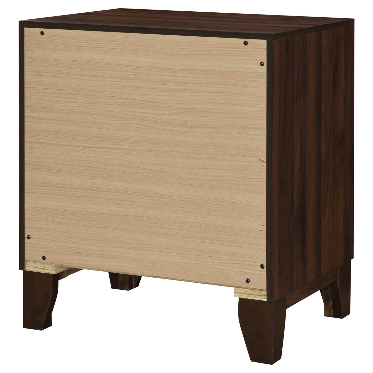 Welsley - 2-Drawer Nightstand Bedside Table - Walnut