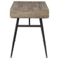 Rafael - 1-Drawer Desk With Storage - Rustic Driftwood