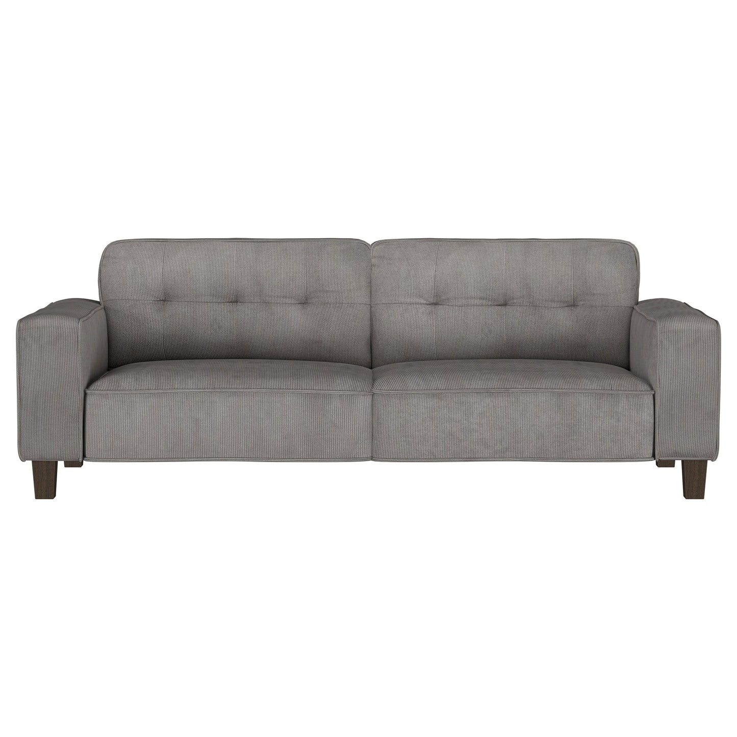 Deerhurst - Upholstered Track Arm Tufted Sofa - Charcoal