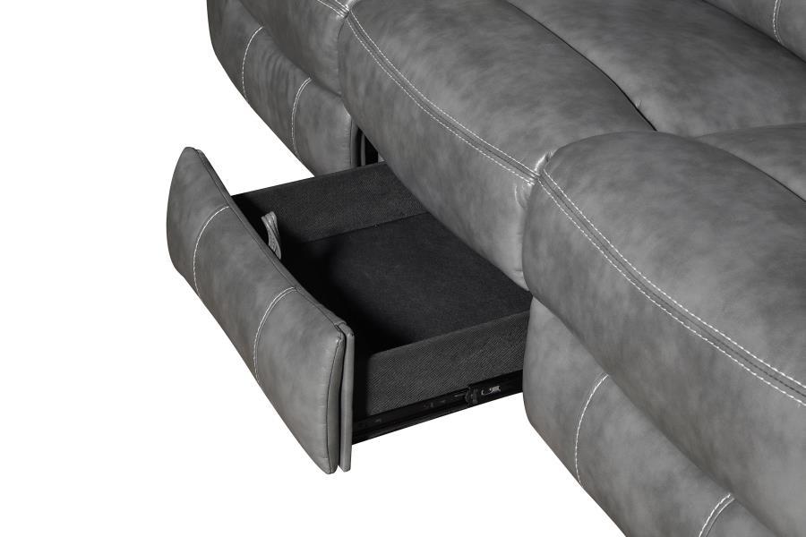 Conrad - Upholstered Padded Arm Motion Sofa Set