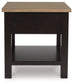 Drazmine - Brown - Rectangular End Table