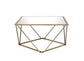 Fogya - Coffee Table - Mirrored & Champagne Gold Finish