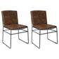 Abbott - Metal Dining Side Chair (Set of 2) - Antique Brown