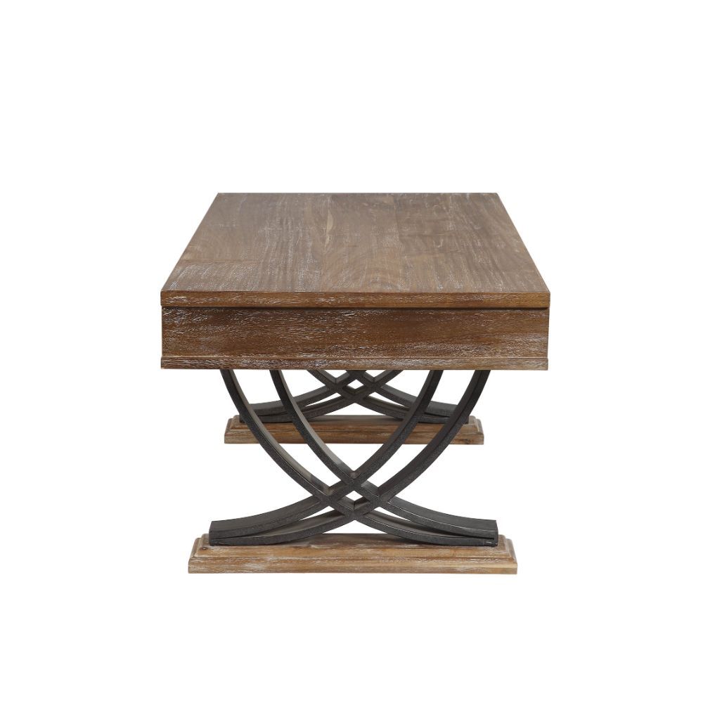 Pellio - Coffee Table - Antique Oak & Black