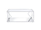 Virtue - Coffee Table - Clear Glass & Chrome Finish