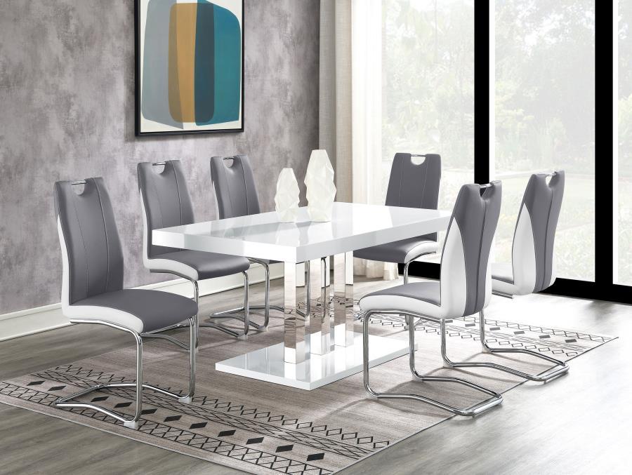 Brooklyn - Upholstered Dining Side Chair (Set of 4) - Gray