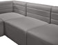 Quincy - Modular Sectional 5 Piece - Grey - Fabric - Modern & Contemporary