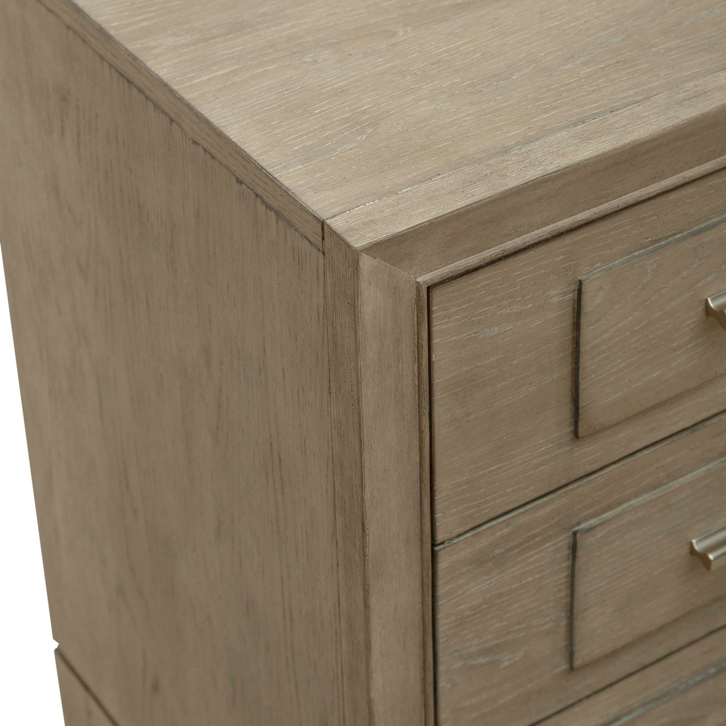 Brentwood - 3 Drawer Nightstand With Charging Station - Sandstone