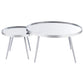 Kaelyn - 2 Piece Round Mirror Top Nesting Coffee Table