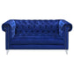 Bleker - Tufted Tuxedo Arm Loveseat - Blue