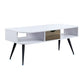 Halima - Accent Table - White & Black Finish