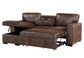 U0203 - Coffee Reversible Pullout Sofa Bed - Dark Brown