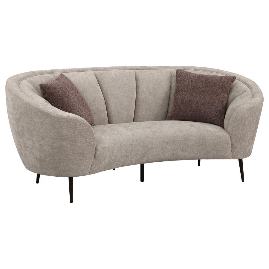 Ellorie - Upholstered Curved Sofa Set