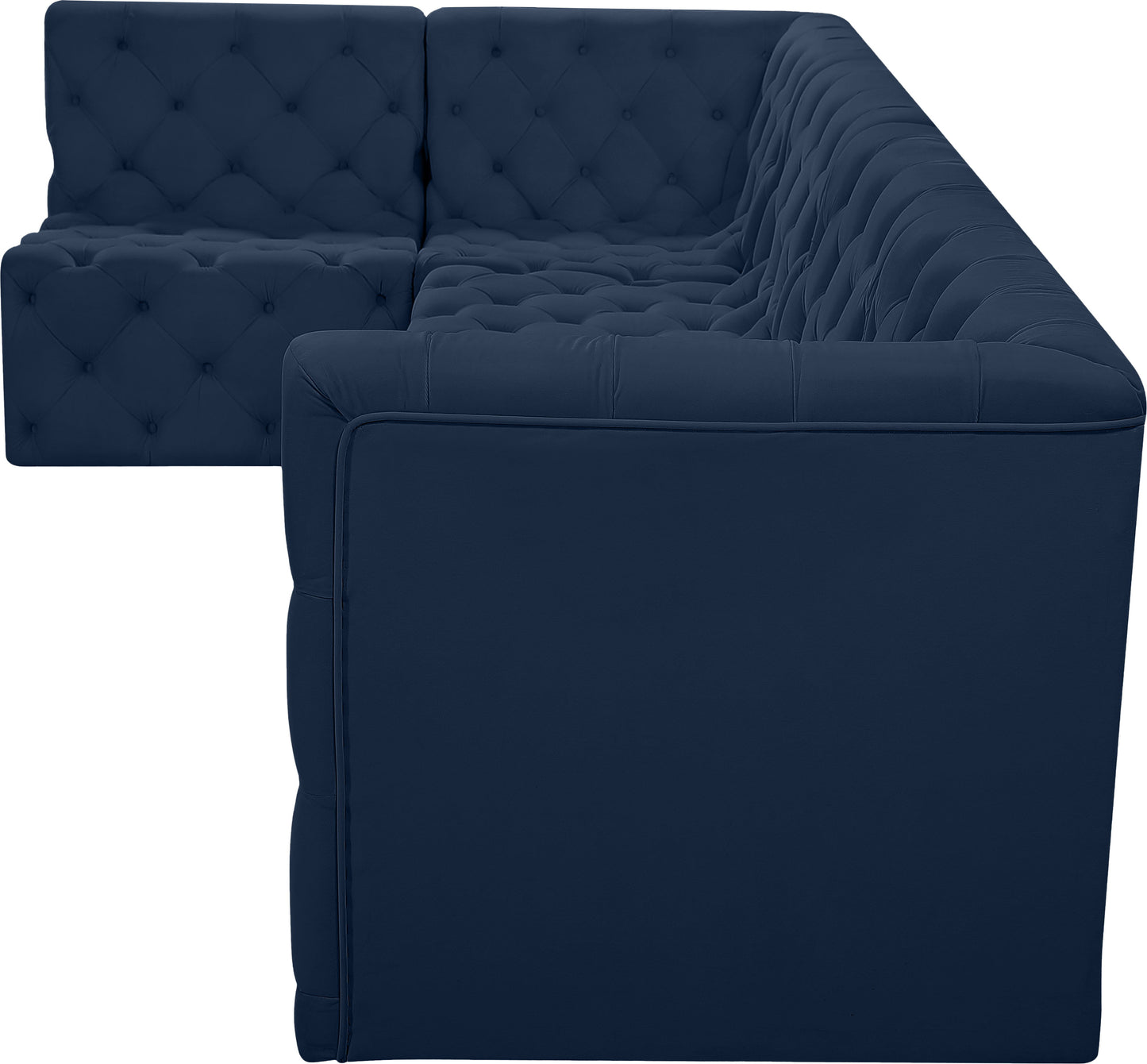 Tuft - Modular Sectional 5 Piece - Navy - Fabric