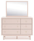 Wistenpine - Blush - Dresser And Mirror