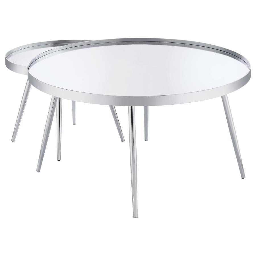 Kaelyn - 2 Piece Mirror Top Nesting Coffee Table