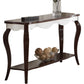 Mathias - Accent Table - Walnut & White