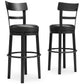 Valebeck -  Tall Upholstered Swivel Barstool