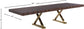 Excel - Extendable Dining Table with Gold Base