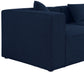 Cube - Modular Sectional 4 Piece - Navy - Fabric