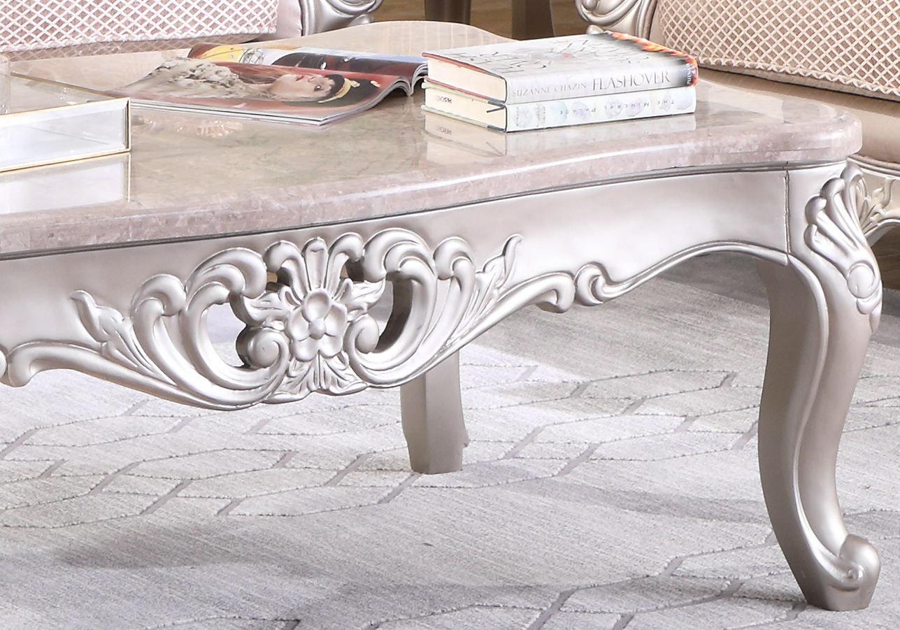 Daisy - Coffee Table - Silver