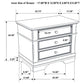 Cambridge - 3-Drawer Nightstand - Cappuccino