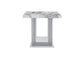 Ylime - Marble End Table - Light Gray / White