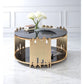 Tanquin - Coffee Table - Gold & Black Glass