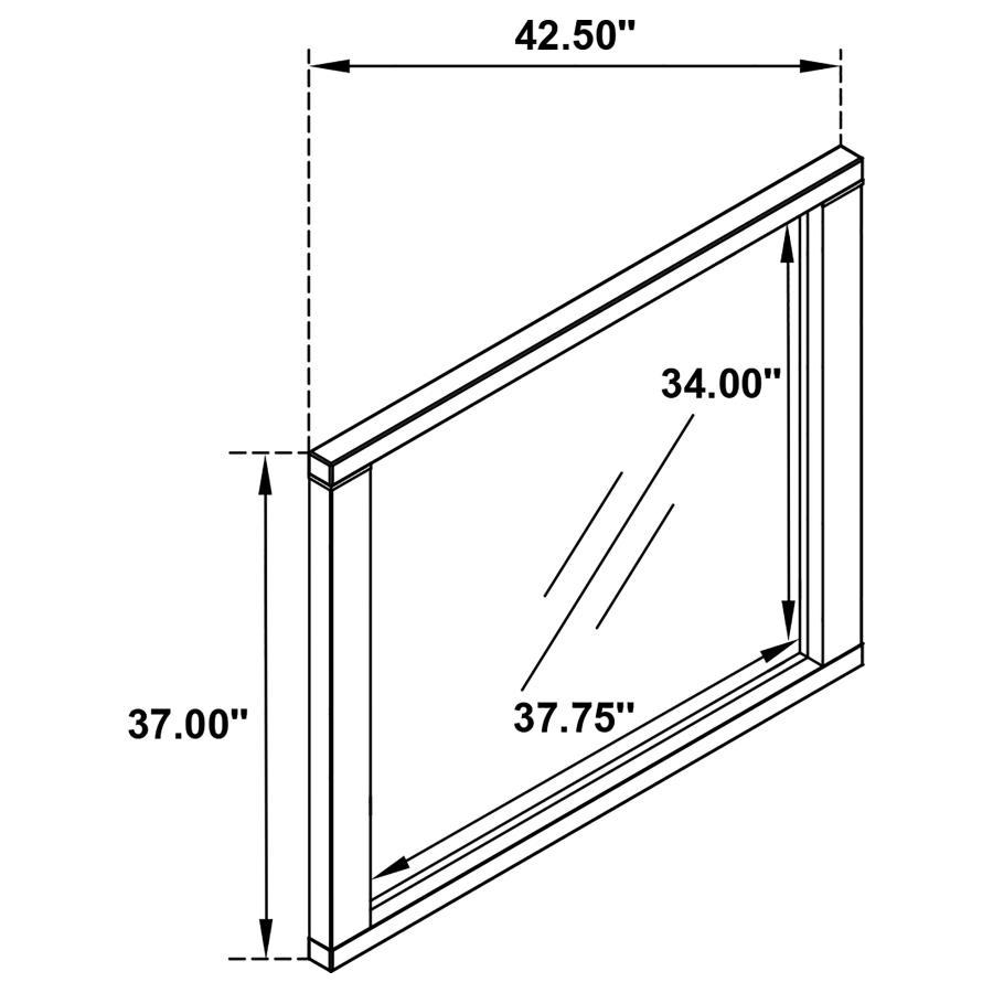 Kieran - Dresser Mirror - Gray