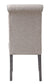 Yabeina - Side Chair (Set of 2) - Beige Linen & Gray Finish