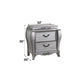 Leonora - Nightstand - Vintage Platinum