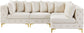 Tremblay - Modular Sectional - Cream - Modern & Contemporary