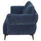 Lively - Chenille Upholstered Modern Track Arm Sofa - Blue